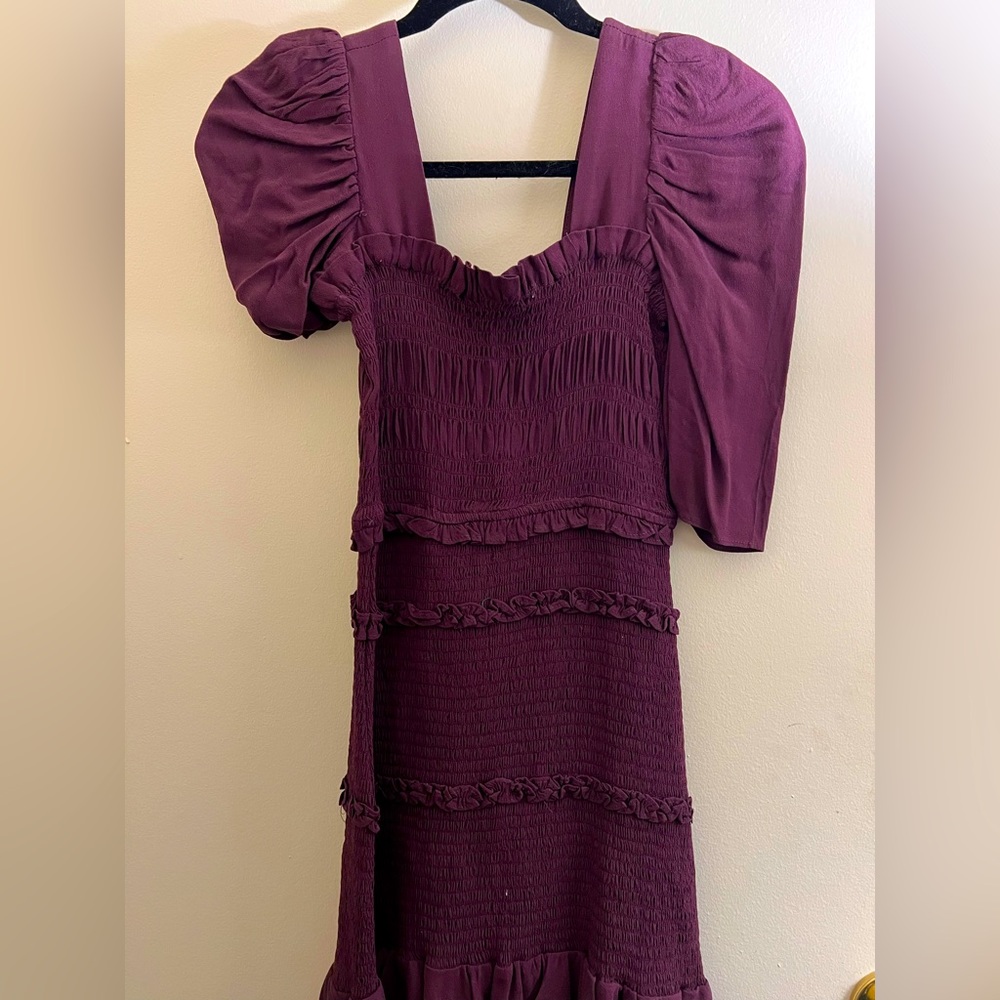 Purple Smocked Dress